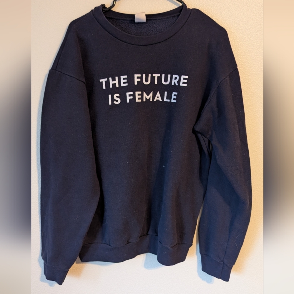 Women's Navy Sweatshirt - "The Future is Female"